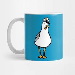 A boating captain seagull Mug